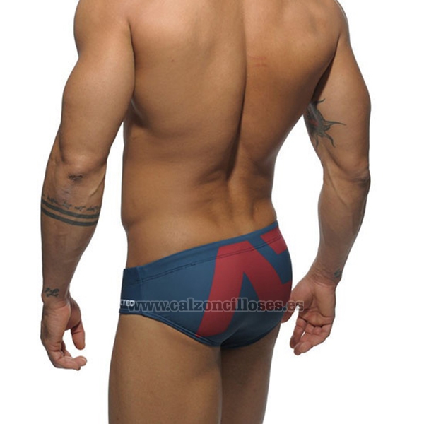 Slip Natacion Addicted Hombre Apagado Azul Rojo 